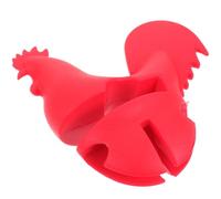 TOVINANNA Lève-Ébullition en Silicone Alimentaire Forme Coq Rouge Bouchon Anti-Déversement pour Casserole Accessoire la Cuisine Pratique pour Maison et Restaurant 1 Pièce
