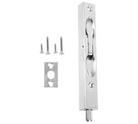 TOVINANNA Loquet à Encastrer Acier Inoxydable Brossé Verrou de Sécurité pour Portes Doubles Portes Françaises et Composites Installation Facile avec Matériel Inclus Finition Élégante