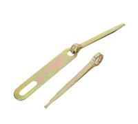 TOVINANNA Loquet de Porte en Métal Renforcé Vintage Verrou de Sécurité à Goupille Soudée pour Porte en Bois de Grange Petit Modèle Fermeture Extérieure Résistante aux Intempéries