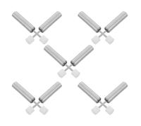 TOVINANNA Lot de 10 Amortisseurs Hydrauliques pour Poubelle en Acier Inoxydable Blanc Piston Silencieux à Fermeture Douce Amortisseur de Couvercle la Cuisine et Bureau Réducteur de Bruit