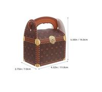 TOVINANNA Lot de 10 Boîtes à Bonbons Coffre au Trésor Décoratives, Papier Cartonné, Format Petit, Boîte de Fête pour Mariage et Anniversaires, Rangement Présent Portable et Original,