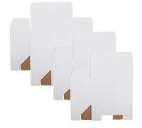 TOVINANNA Lot de 10 Boîtes en Carton Ondulé Blanc 16X8X10 CM Boîte D’Emballage Multifonctions Compartiments pour Expédition Rangement et Déménagement Carton Rigide Antichoc Adapté à