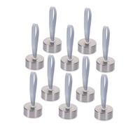 TOVINANNA Lot de 10 Bouchons de Rechange en Acier Inoxydable avec Poignée en Corde Compatibles Bouteilles d'Eau en Verre Isothermes Diamètre 43 MM Maintien Température Idéals Sport et