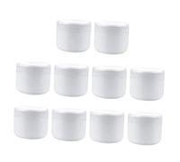 TOVINANNA Lot de 10 Bouteilles de Crème de Voyage 5Ml Boîtes Cosmétiques Pratiques Matériau Solide Couvercles à Vis pour Maquillage et Soins Personnels