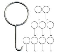 TOVINANNA Lot de 10 Crochets de Vidange en Acier Inoxydable Outil de Levage et Démontage de Bonde Extracteur de Grille pour Nettoyage Facile et Entretien