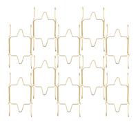 TOVINANNA Lot de 10 Crochets Muraux Invisibles en Acier Inoxydable 15 CM pour Supports Muraux D’Assiettes Adaptés à Grandes Assiettes Rangement Vertical Cuisine Salon et Expositions