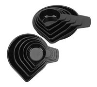 TOVINANNA Lot de 10 Plateaux de Pesée en Plastique Blanc Bec Verseur Étroit, Accessoires pour Balances Électroniques, Outil de Lestage Précis, Plateau de Pesée Numérique pour Laboratoire