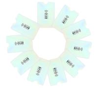 TOVINANNA Lot de 10 Pochettes pour Cartes D’Identité et Bancaires Anti-Rfid en Aluminium Fines et Légères Protège le Balayage Démagnétisation pour Voyage et Usage Quotidien