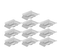 TOVINANNA Lot de 10 Porte-Cire à Modeler en Acier Inoxydable 24X24X7 MM Plateau pour Bloc de Cire à Fondre Moule d'Emballage pour Fondant à Cire Adapté Laboratoire et Bijoutier