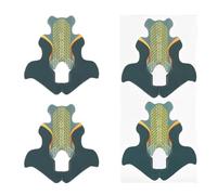 TOVINANNA Lot de 100 Plateaux en Papier Forme Queue de Poisson Vert pour Nail Art Accessoires pour Ongles Outil Guide D’Extension D’Ongles Cristal et Acrylique Usage Professionnel et DIY