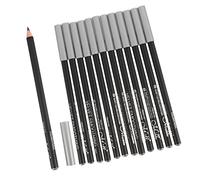 TOVINANNA Lot De 12 Crayons Eyeliner Noirs à Pointe Fine, Bois Naturel, Waterproof, Pour Femmes, Maquillage Yeux De Précision, Accessoire Beauté Quotidien
