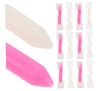 TOVINANNA Lot De 12 Embouts De Remplacement En Cire Blanche Et Rose Pour Cueilleur De Pierres, Pointes Pour Stylo Manucure, Accessoires De Nail Art, Adaptés Aux Travaux De Décoration D’ongles