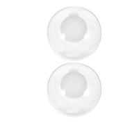 TOVINANNA Lot de 2 Abat-Jour Sphériques en Verre Laitonné 12 CM Diamètre pour Culot G9 Diffuseur Lumineux Suspendre Lampe de Table et Ventilateur de Plafond Cache-Ampoule Solide et