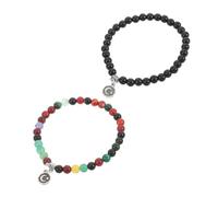 TOVINANNA Lot De 2 Bracelets De Perles Musulmanes Chapelet Chaîne De Main Bracelet Eid Mubarak Perles De Prière Pour Femmes Perles De Prière Pour La Main Bracelets De Culte Musulmans
