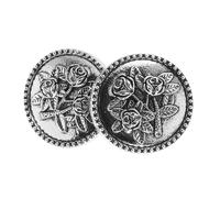TOVINANNA Lot De 2 Cache-Boutons De Manchette Vintage Pour Homme Accessoire Décoratif En Alliage Argenté