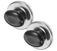 TOVINANNA Lot de 2 Couvercles de Rechange Noirs pour Bouilloire Sifflante Sifflet Intégré Résistants à la Chaleur Compatibles Plupart des Bouilloires Accessoires Pratiques Cuisine et
