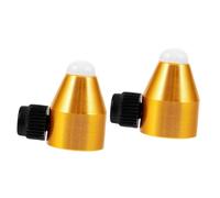 TOVINANNA Lot De 2 En Calcédoine Pour Accessoires De Thérapie Kit De Jardinage Accessoires De Yoga Traversin De Yoga En Alliage D'Aluminium Doré