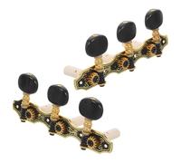 TOVINANNA Lot de 2 Mécaniques de Guitare Dorées Réglage Précis Compatibles Guitares Acoustiques et Électriques Clés D’Accordage Robustes Chevilles Accessoires pour Maintien Stable des