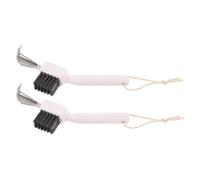 TOVINANNA Lot de 2 Nettoyeurs pour Brosses à Cheveux en Plastique 2-en-1 avec Peigne Intégré, Brosse à Poils Haute Densité, Outil Compact pour Nettoyage Professionnel à Domicile et