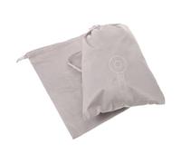TOVINANNA Lot de 2 Paquet Sèche-cheveux en Velours Épais Gris Cordon Coulissant, Étui de Protection Multifonction pour Voyage et Rangement Salle de Bain, Pochette Transport Accessoires