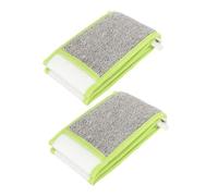 TOVINANNA Lot De 2 Serviettes Exfoliantes Corps Double Face, Longues Bandes, Taille Moyenne, Peau Douce, Usage Salle De Bain, Accessoire Bain Antipelliculaire Et Antibactérien