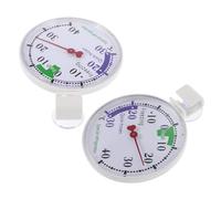 TOVINANNA Lot de 2 Thermomètres pour Réfrigérateur-congélateur en Plastique, Affichage Clair Température, Indicateur de Température Basse, Accessoire Cuisine et Supermarché - Compatible