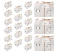 TOVINANNA Lot de 20 de Maison Étiquettes Personnalisables pour Présents Invités Mariage Shower et Fêtes Coffrets Présent DIY Pratiques et Élégants