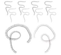 TOVINANNA Lot de 20 Faux Cils pour Poupées DIY en Nylon 0,4 X 20 Cm Noir et Marron Accessoires pour Fabrication de Poupées Artistiques pour Crochet et Loisirs Créatifs