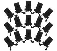 TOVINANNA Lot de 20 Loquets Autobloquants à Ressort pour Poubelle, Interrupteurs à Pression en Métal Noir, Remplacement de Verrou de Couvercle, Accessoires pour Poubelle Cuisine et