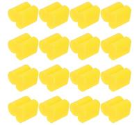 TOVINANNA Lot de 20 Pare-Chocs en Silicone Jaune 4 MM pour Trombone Coussinet Silencieux d'Instrument de Musique Protection Compacte pour Entraînement Bruit