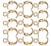TOVINANNA Lot de 20 Petits Pendentifs Lune et Étoiles en Alliage Doré et Argenté, Breloques Mignonnes pour Bracelets et Décorations de Colliers, Accessoires DIY pour Fabrication de Bijoux