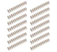TOVINANNA Lot de 20 Set de Set de Borniers à Vis Blancs à Double Rangée 12 Positions, Connecteur de Fil en Plastique et Métal, Protection Garçon et Filles pour Bureau et Maison