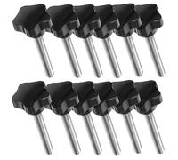 TOVINANNA Lot de 20 Vis à Main Étoile M10X70 Molette Moletée en Bakélite Isolante Poignée Ergonomique pour Réglage Manuel Fixation Sécurisée D’Appareils Électroménagers et Machines