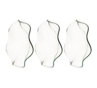 TOVINANNA Lot de 3 Coupelles en Verre Transparentes pour Chauffe-Cire, Plat Chaud Diamètre 120 Mm, Récipient pour Huiles Essentielles, Accessoire pour Lampe Aromathérapie, Plateau