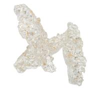 TOVINANNA Lot de 3 Porte-pinceaux Nail Art en Cristal Transparent Feuille D’or, Support pour Pinceaux à Dessin et Stylos, Organiseur Antidérapant pour Accessoires de Manucure, Décoration