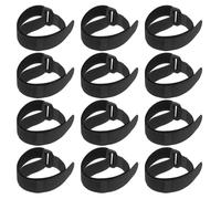 TOVINANNA Lot de 36 Attaches Nylon Réutilisables 20x300 Mm avec Boucle Auto-agrippante Noire, Clips Câbles Multi-Usage pour Gestion Câbles, Connecteurs Canapé Angle et Organiseur Câble