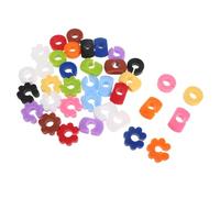 TOVINANNA Lot de 36 Marque-Verres en Silicone Réutilisables pour Fête Couleur Distincte Fixation Stable Identificateurs Colorés pour Verres à Vin Martini et Cocktails Accessoires