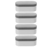 TOVINANNA Lot de 4 Coussinets Amortisseurs Tpe 19 MM Gris pour Siège de Toilette Entretoises Universelles Anti-Collision Stabilisateurs Solide pour Abattant Wc Familial Hôtel Hôpital et