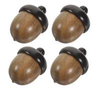 TOVINANNA Lot de 4 Pendentifs en Bois de Gland Ouvrables, Breloques Multicolores DIY pour Création Bijoux, Décoration Suspendue D’automne, Porte-clés Charme Thanksgiving, 4 Pièces