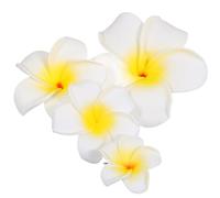 TOVINANNA Lot de 4 Pinces à Cheveux Hawaïennes en Écume Forme Fleur, Accessoires Doux et Jeunes pour Garçon et Filles, pour Mariage et Réunions à L'église
