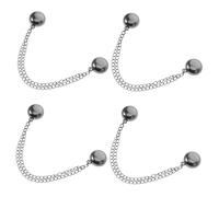 TOVINANNA Lot De 4 Pinces À Vêtements Magnétiques Pour Femmes Pour Serrer Les Vêtements Boutons Magnétiques Épingles De Sûreté En Alliage Noir