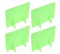 TOVINANNA Lot de 4 Séparateurs de Bureau en Feutre 40X30 CM Vert Clair - Panneaux de Confidentialité pour Élèves Cloisons Isolantes Anti-Bruit pour Salles de Classe et Bureaux Écran de