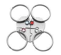 TOVINANNA Lot de 4 set de Porte-Clés Puzzle en Alliage de Zinc Pendentifs Cœur Colorés Présent Amitié Accessoires Légers pour Clés de Voiture et Paquet pour Amis et Occasions Spéciales