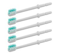 TOVINANNA Lot de 5 Embouts de Rechange Verts en Plastique pour Hydropulseur, Têtes de Brosse Intercalaire Compactes, Compatibles Irrigateur Buccal, Nettoyage Précis Interdentaire, Usage