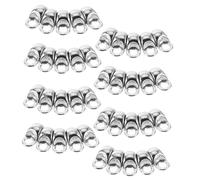 TOVINANNA Lot de 50 Crochets Robustes en Alliage Métal avec Rivets pour Lacets de Bottes, Système de Laçage Rapide, Adapté Randonnée et Alpinisme, Accessoires Réparation Chaussures