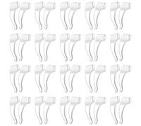 TOVINANNA Lot de 50 Paires de Supports d'Oreilles Antidérapants pour Lunettes en Silicone Transparent Embouts Auriculaires Souples Adaptés aux Lunettes de Lecture et Accessoires Pratiques