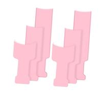 TOVINANNA Lot De 6 Plaques De Permanente Pour Coloration Capillaire Pour Salon De Coiffure Kit De Mise En Valeur Peigne Appareil De Coloration Plastique Rose