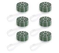 TOVINANNA Lot de 6 Porte-Bouquets de Mariée en Mousse Poignée Ergonomique Support Floral Plastique Petite Taille pour Fleurs Artificielles et Fraîches Accessoire DIY Mariage Élégant et