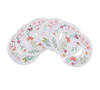 TOVINANNA Lot de 6 Séparateurs de Tailles Ronds en Plastique pour Vêtements Bébé Présentoir Circulaire Boucles Autocollants Recto-Verso Rangement Organisé pour Penderie Usage Unisexe