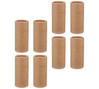TOVINANNA Lot de 8 Boîtes Cylindriques en Papier Kraft 100 Ml Boîte d'Emballage Présent Multifonctionnelle Conteneur Pratique pour Bouteilles d'Huiles Essentielles Cosmétiques Thé et